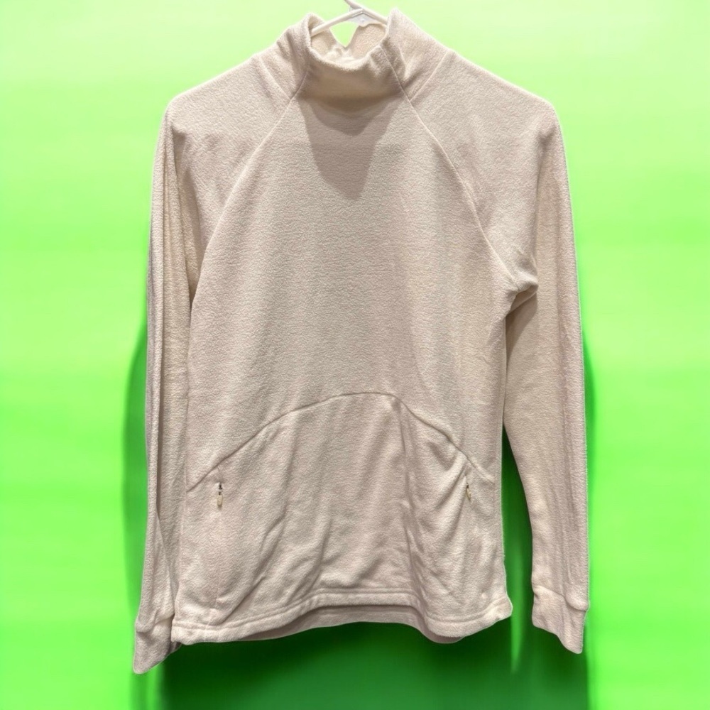 Kyodan Cream Sweater with zipper pockets PETITE SMALL